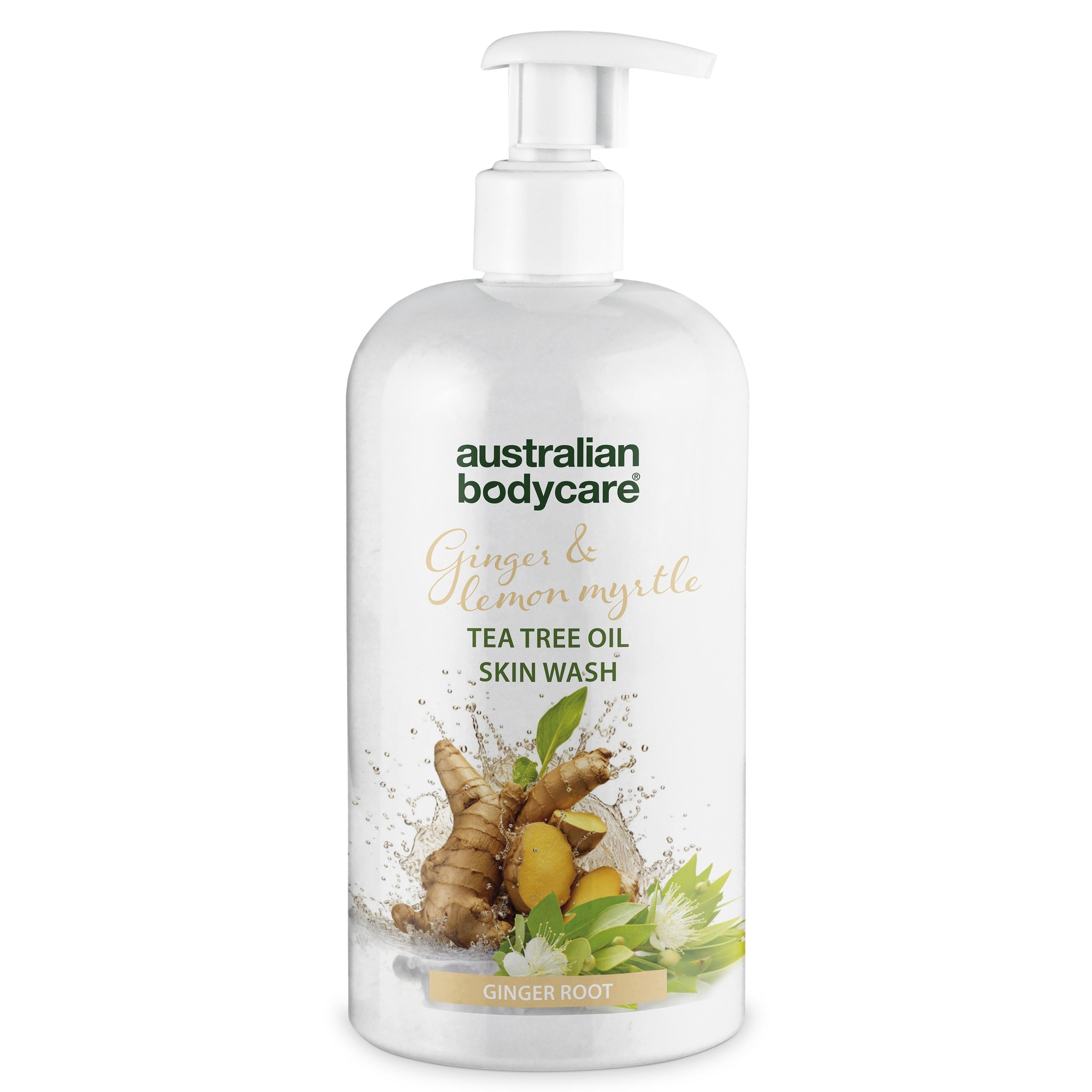 Professionel Ginger   Lemon Skin Wash    Professionel Body Wash Med Tea Tree Oil Og Ingefær 500 Ml