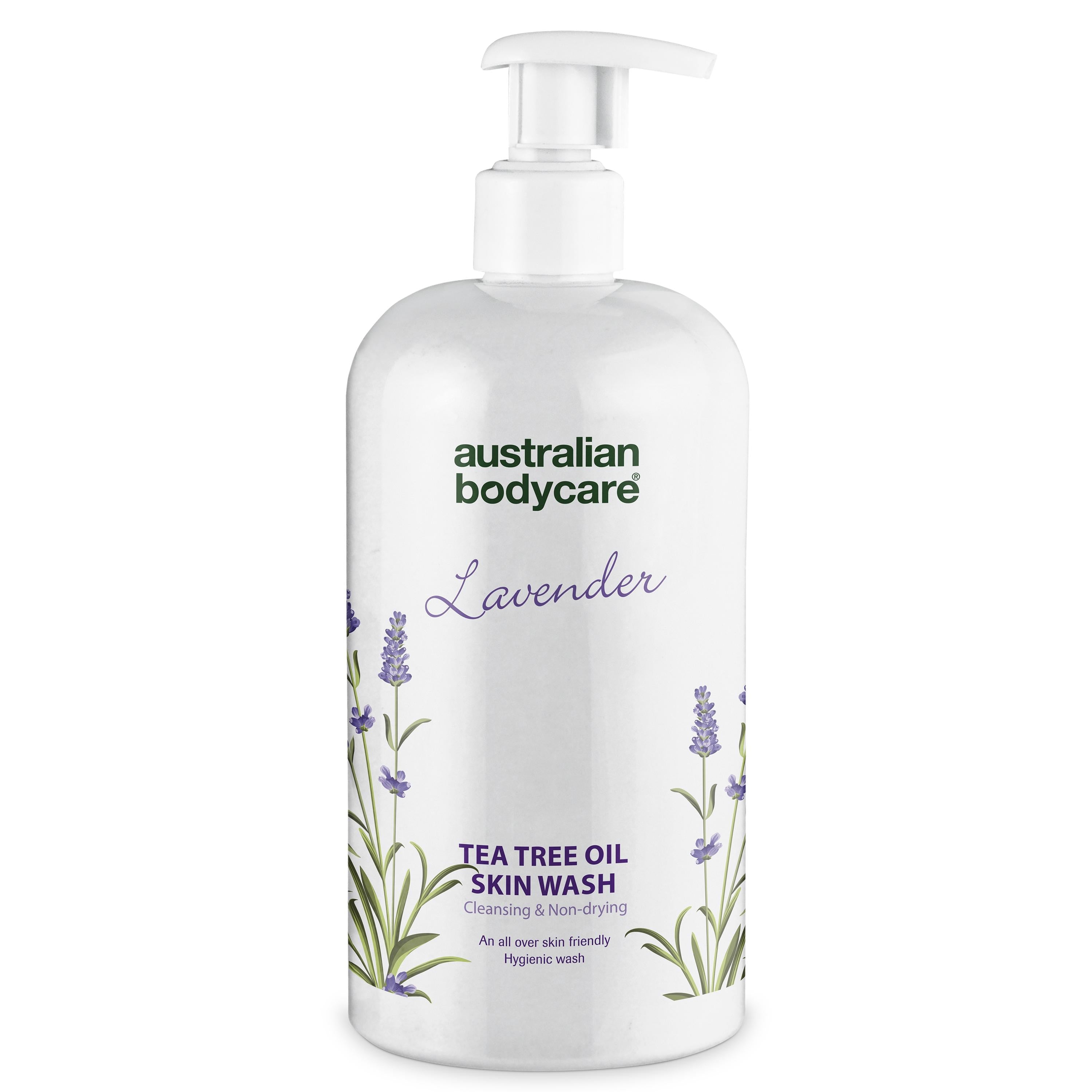 Professionel Lavendel Skin Wash    Professionel Showergel Med Tea Tree Oil Og Lavendel Til Daglig Kropsvask 500 Ml