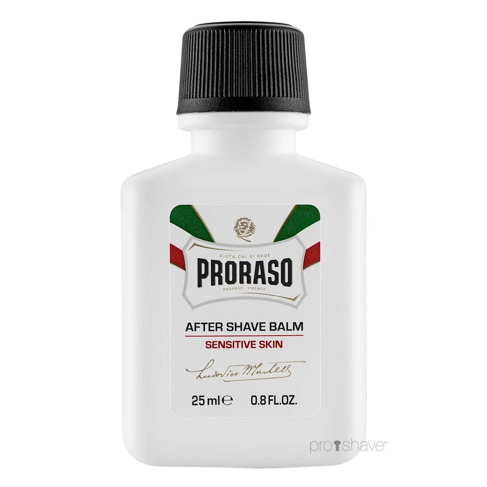 Proraso Aftershave Balm Sensitive  Grøn Te   Havre  Rejsestørrelse  25 Ml