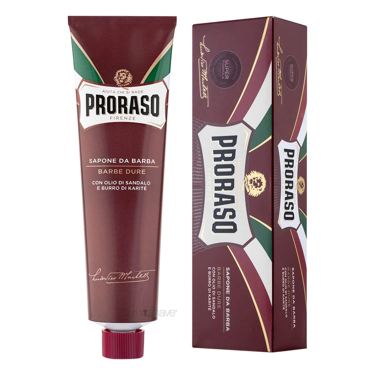 Proraso Barbercreme Nourishing  Sandeltræsolie Og Sheasmør  150 Ml