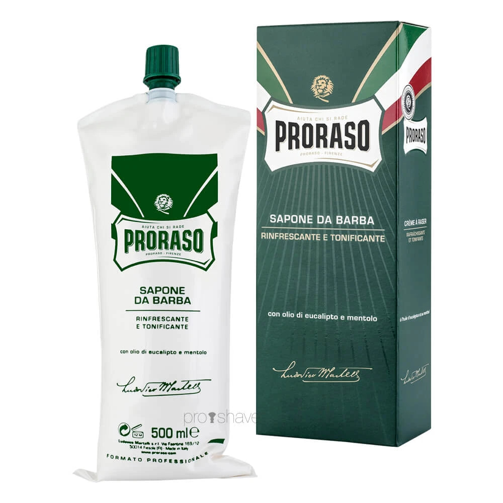 Proraso Barbercreme Refresh  Eucalyptus   Menthol  500 Ml   Salon
