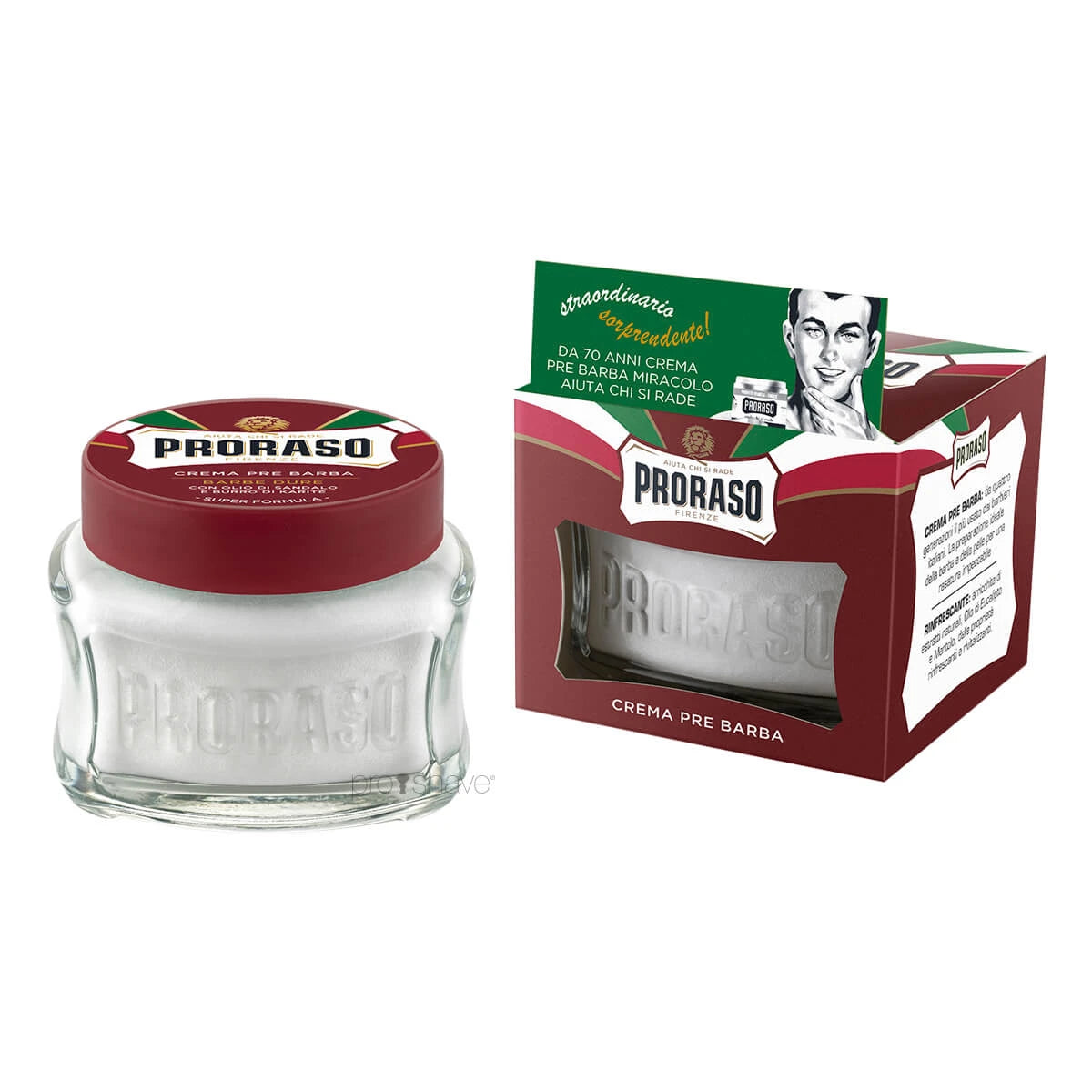 Proraso Preshave Cream Nourishing  Sandeltræsolie Og Sheasmør  100 Ml