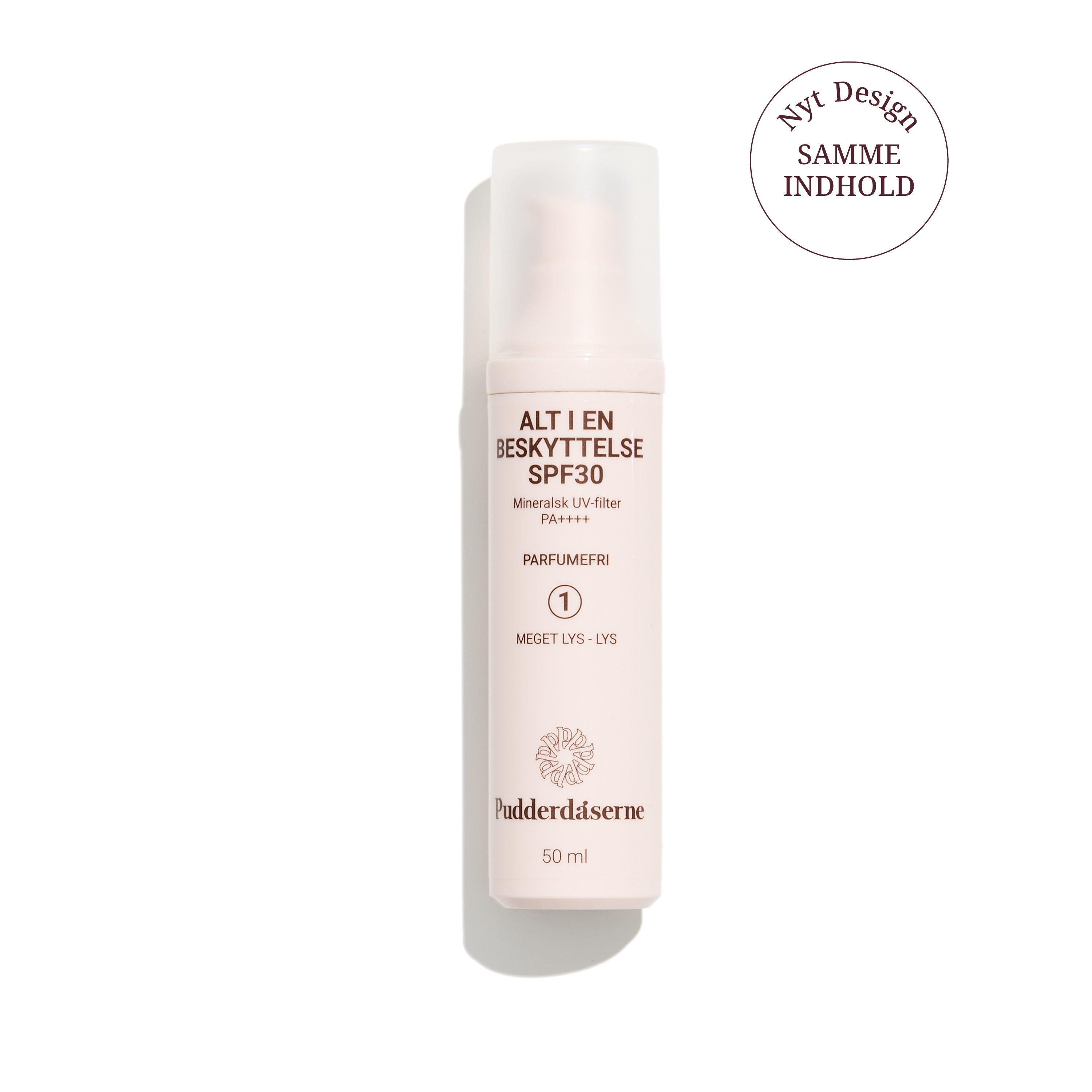 Pudderdåserne Alt   En Beskyttelse Spf30 Let Farvet Dagcreme Farve   Parfumefri 50 Ml