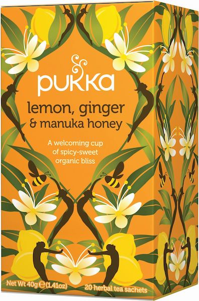 Pukka Lemon  Ginger   Manuka Te  Bull  20 Breve