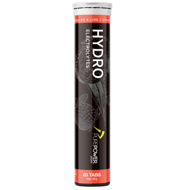 Purepower Elektrolyt Jordbær Lime 20 Tabs