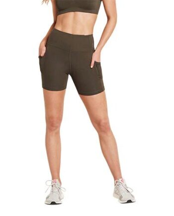Quot  High-waist Shorts Dark Olive Str  Xs Motivate   Stk