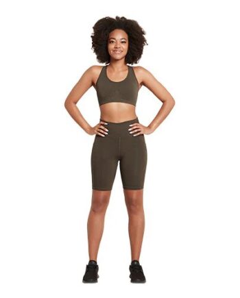 Racerback Sports Bra Dark Olive Str Xs