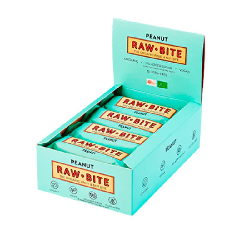 Rawbite Peanut  Bull  50    Køb 12 Stykker Spar 10