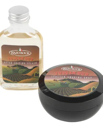 Razorock Tuscan Oud Sæt  Barbersæbe Og Aftershave