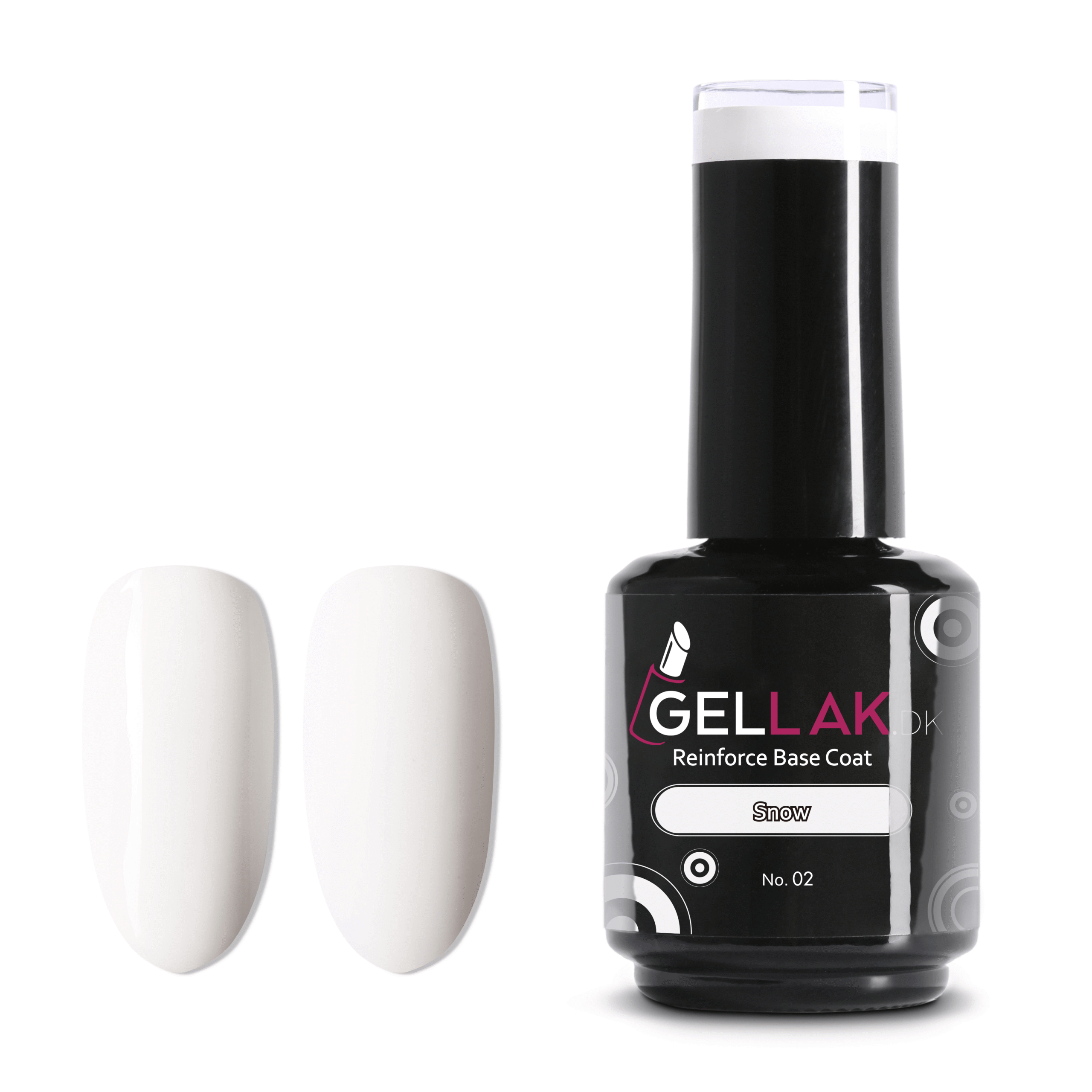 Reinforce Base Coat Hvid 15 Ml Snow No Gellak Dk