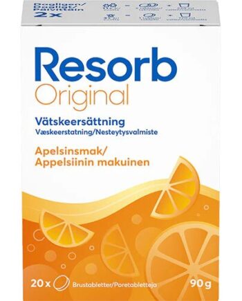 Resorb Original Appelsinsmag 20 Tabletter