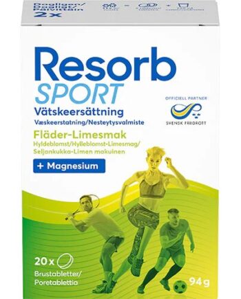 Resorb Sport Hyldeblomst-limesmag 20 Tabletter