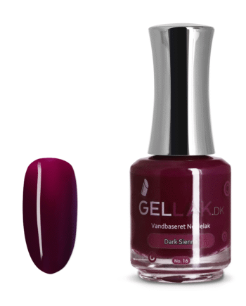 Rød Vandbaseret Neglelak    Quot Dark Sienna Quot  No  16   15 Ml   Gellak Dk