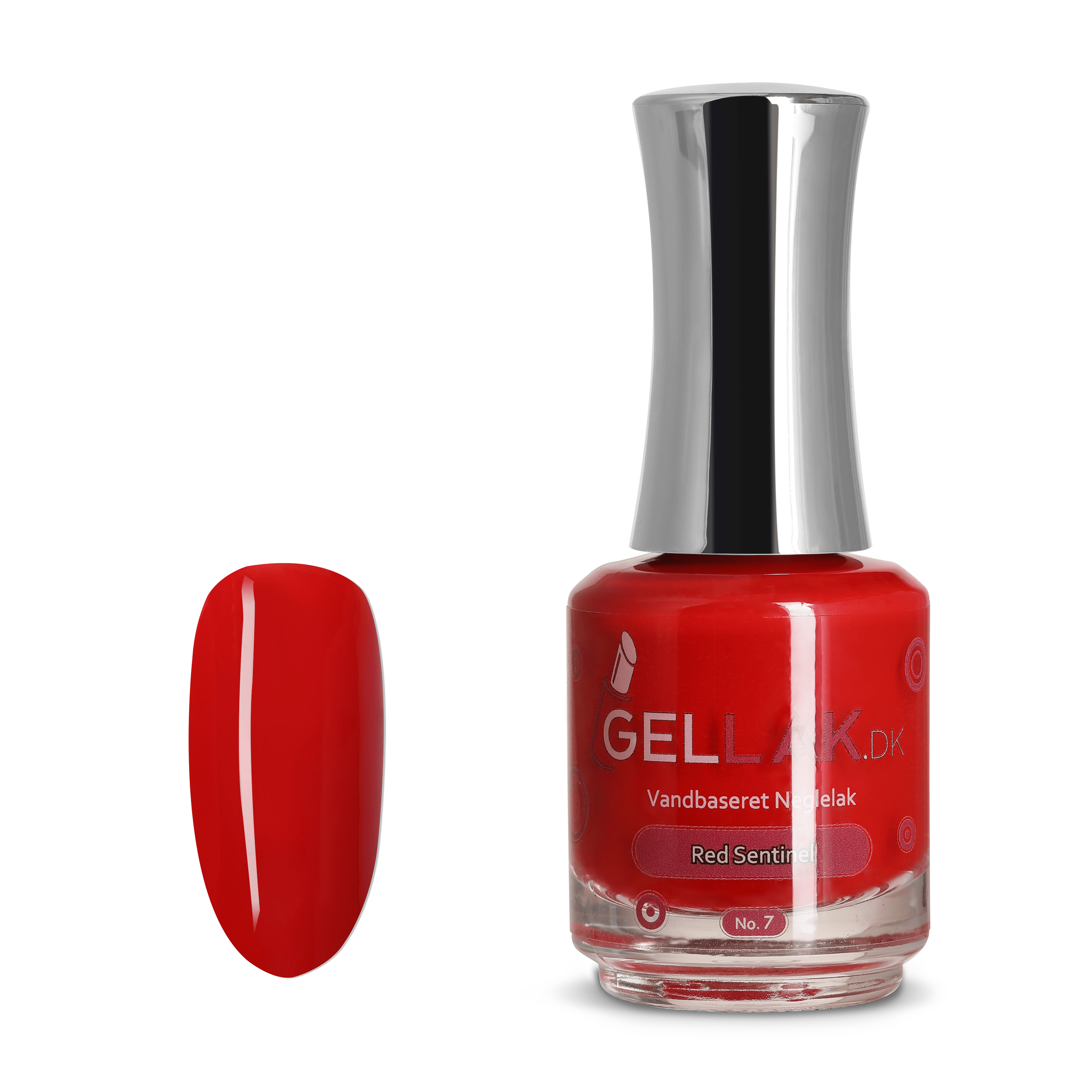 Rød Vandbaseret Neglelak    Quot Red Sentinel Quot  No      15 Ml   Gellak Dk