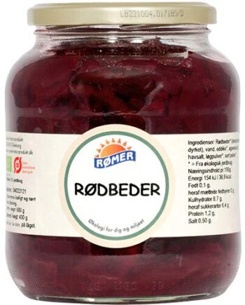 Rødbeder   Glas øko  680 Gram