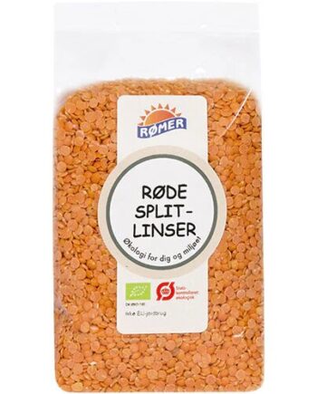 Røde Splitlinser øko  500 Gram