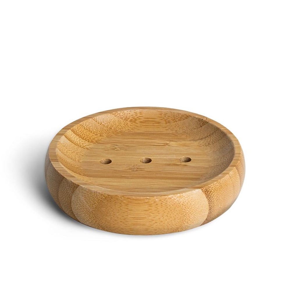 Sæbeholder Rund   Bambus