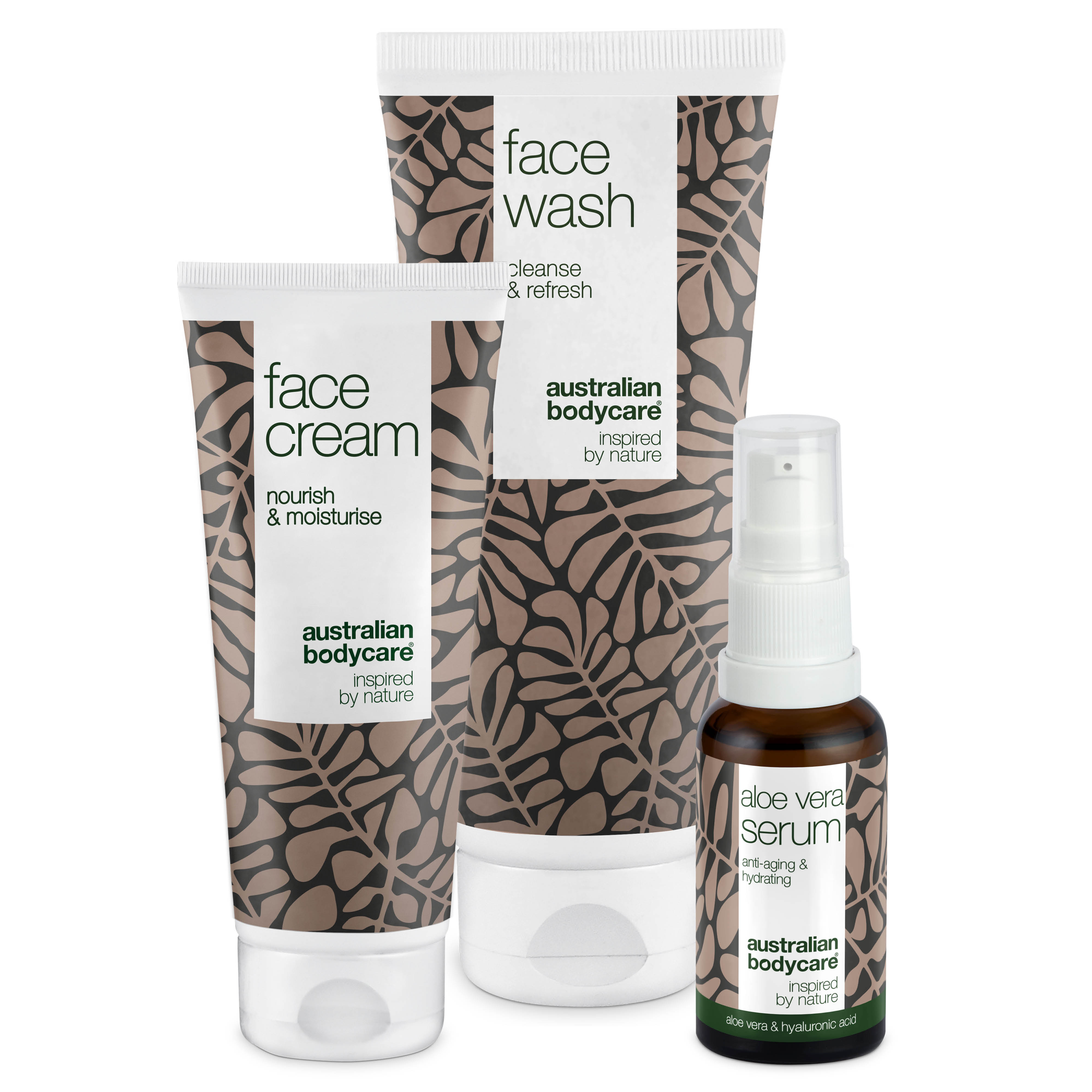 Sæt Til Rynker Og Dehydreret Hud      Anti Age Produkter Til Tør Hud: Ansigtsrens  Aloe Vera Serum Og Creme