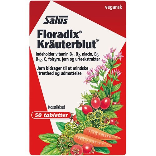 Salus Kräuterblut Jern 50 Tabletter