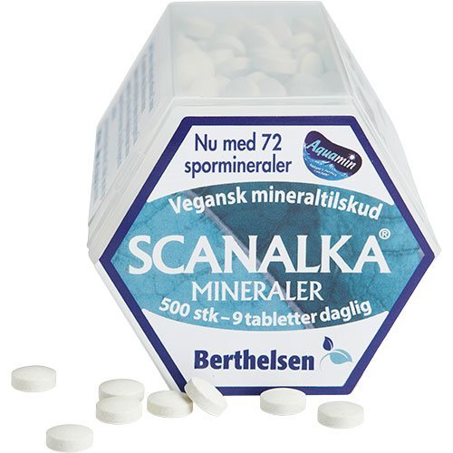 Scanalka Mineraler  500tab