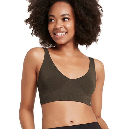 Shaper Crop Bra Dark Olive Str