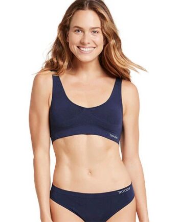 Shaper Crop Bra Navy Str