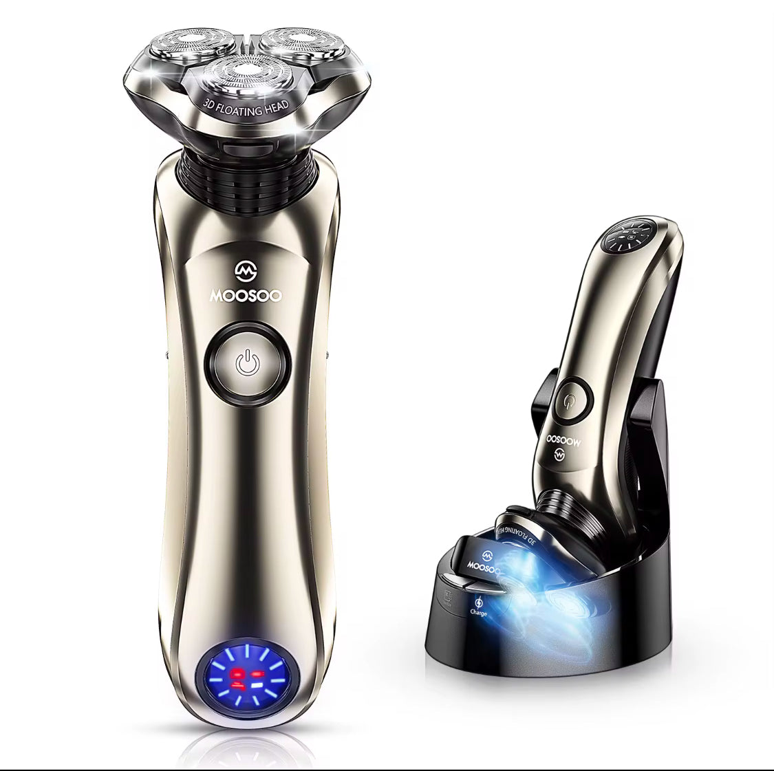 Shaver Med Opladnings- Og Steriliseringsbase Gratis Fragt