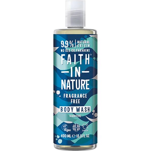 Showergel Fragrance Free Faith In Nature 400 Ml