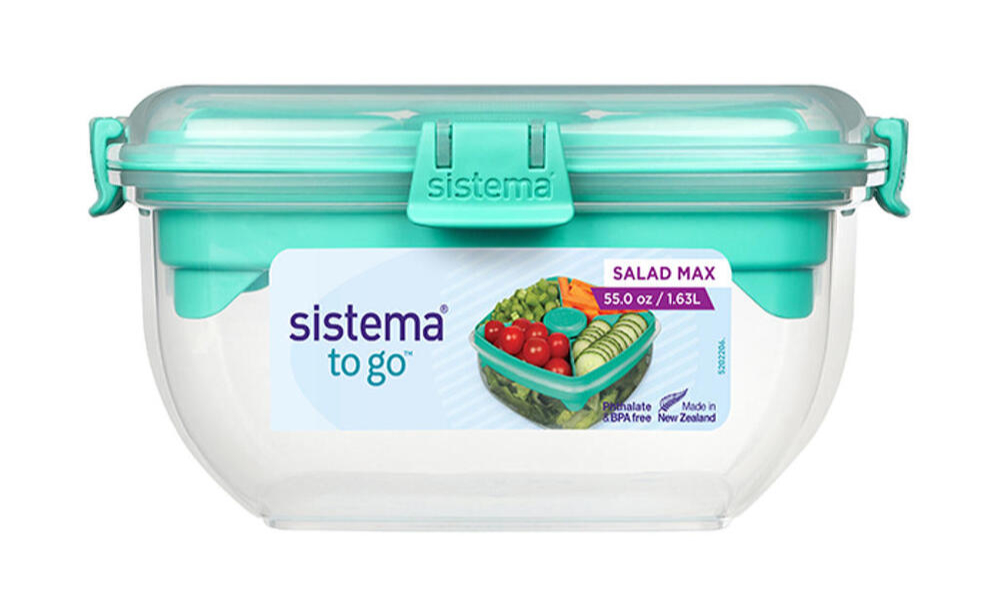 Sistema Salad Max To Go Minty Teal 63l