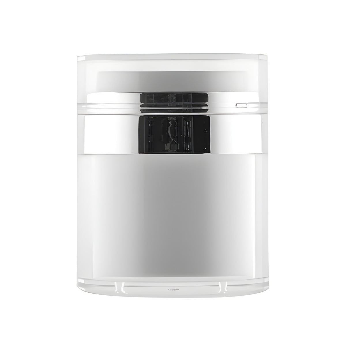 50 Ml Slangeløs Krukke Med Pumpe Hvid Sølv