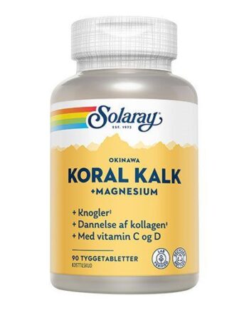 Solaray Koralkalk Med Vit    Og   Tyggetablet 90 Tabletter