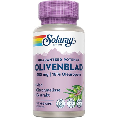 Solaray Olivenblad 30 Kaps