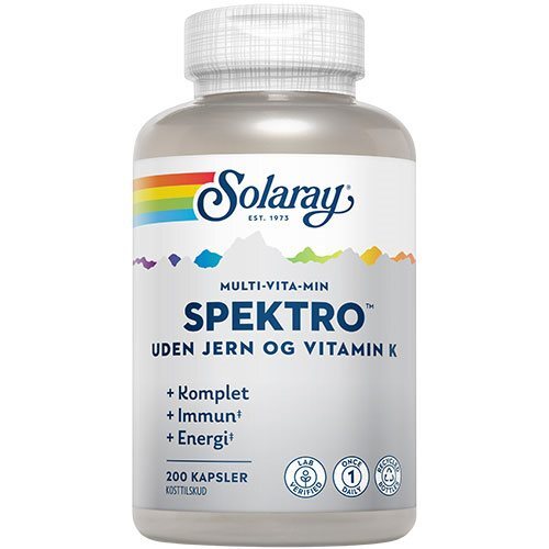 Solaray Spektro Multi-vita-min Uden Jern Og Vitamin    200kap