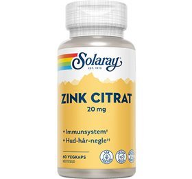 Solaray Zink Citrat 20 Mg  60kap