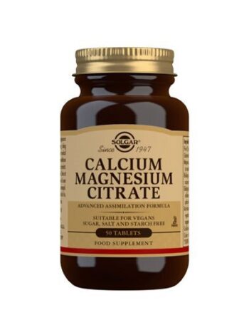 Solgar Calcium Magnesium Citrate 50 Tabletter