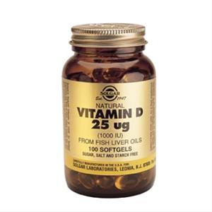 Solgar  -vitamin 25 Mcg Softgels 100 Kapsler