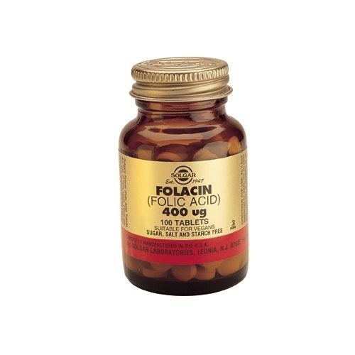 Solgar Folsyre 400 Mcg  Folacin  100 Tabl