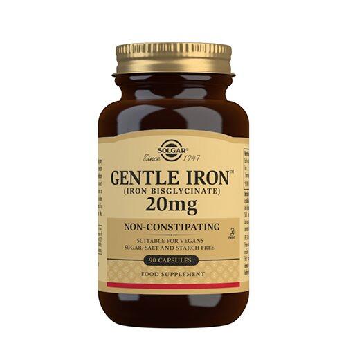 Solgar Jern Skånsom 20 Mg 90 Kapsler