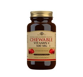Solgar Vitamin   Tyggetablet Tranebær Hindbær Smag 90 Tab