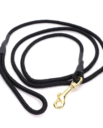 Sort Hundesnor Med Karabinhage   Mm   180 Cm