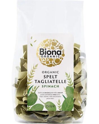 Spelt Tagliatelle Spinat Pasta øko  250 Gram