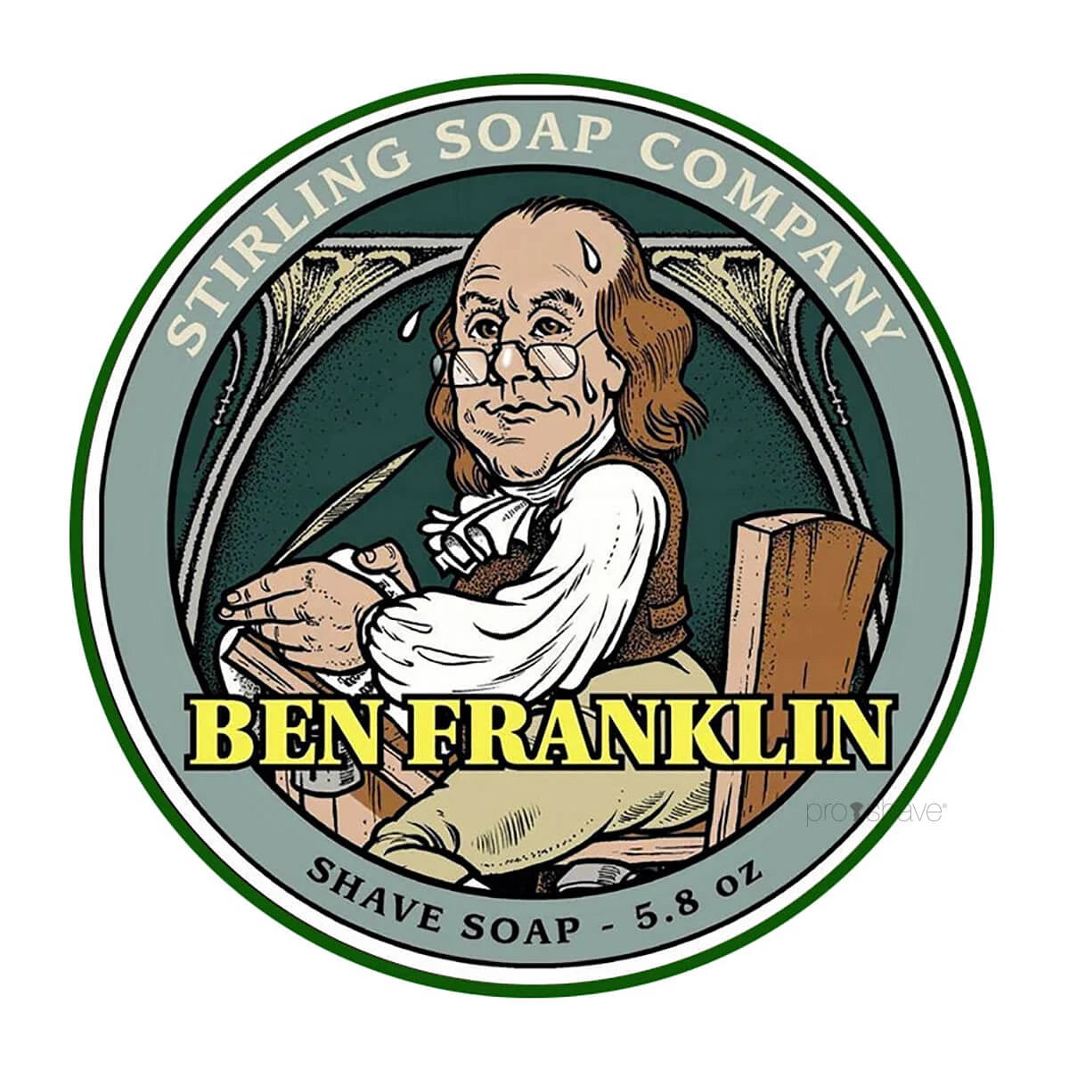Stirling Soap Company Barbersæbe Ben Franklin 170 Ml