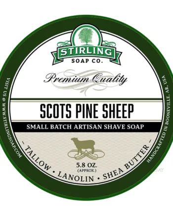 Stirling Soap Company Barbersæbe  Scots Pine Sheep  170 Ml