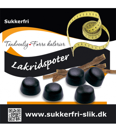 Sukkerfri Lakridspoter 80