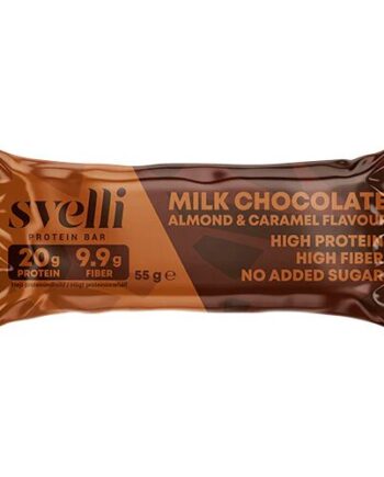 Svelli Milk Chocolate Almond   Caramel Flavour 55 Gram