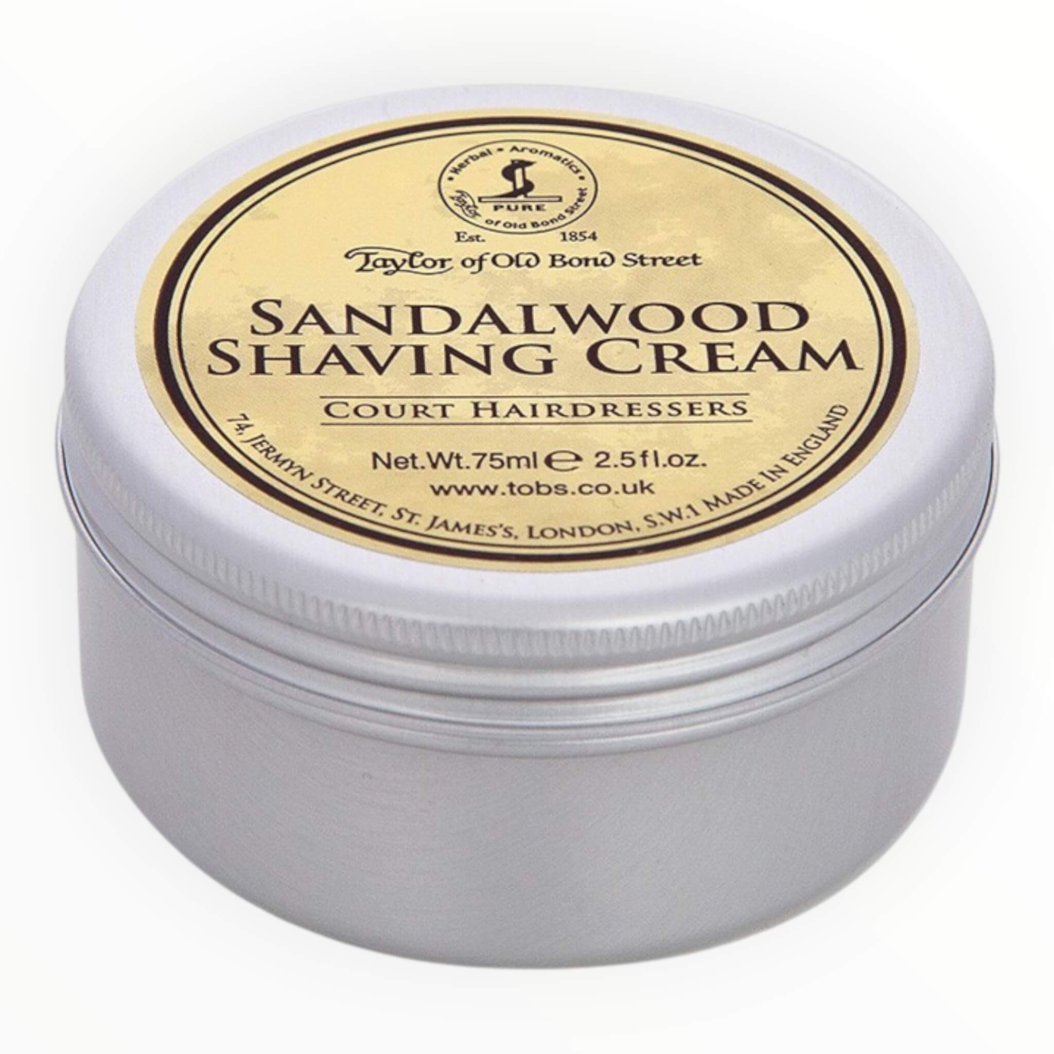 Taylor Of Old Bond Street Barbercreme  Sandeltræ  75 Ml
