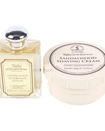 Taylor Of Old Bond Street Sandeltræ Sæt  Barbercreme Og Aftershave