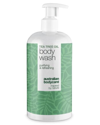 Tea Tree Body Wash Til Bumser  Fedtet Hud Og Kropslugt    Tea Tree Body Wash Til Uren  Fedtet Eller Irriteret Hud  Med Tea Tree Oil  Zinc Pca Og Mild Coco-betaine    Stk