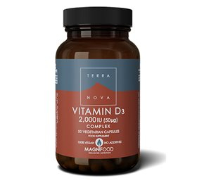 Terranova D3 Vitamin 2000 Iu  Bull  50 Kapsler