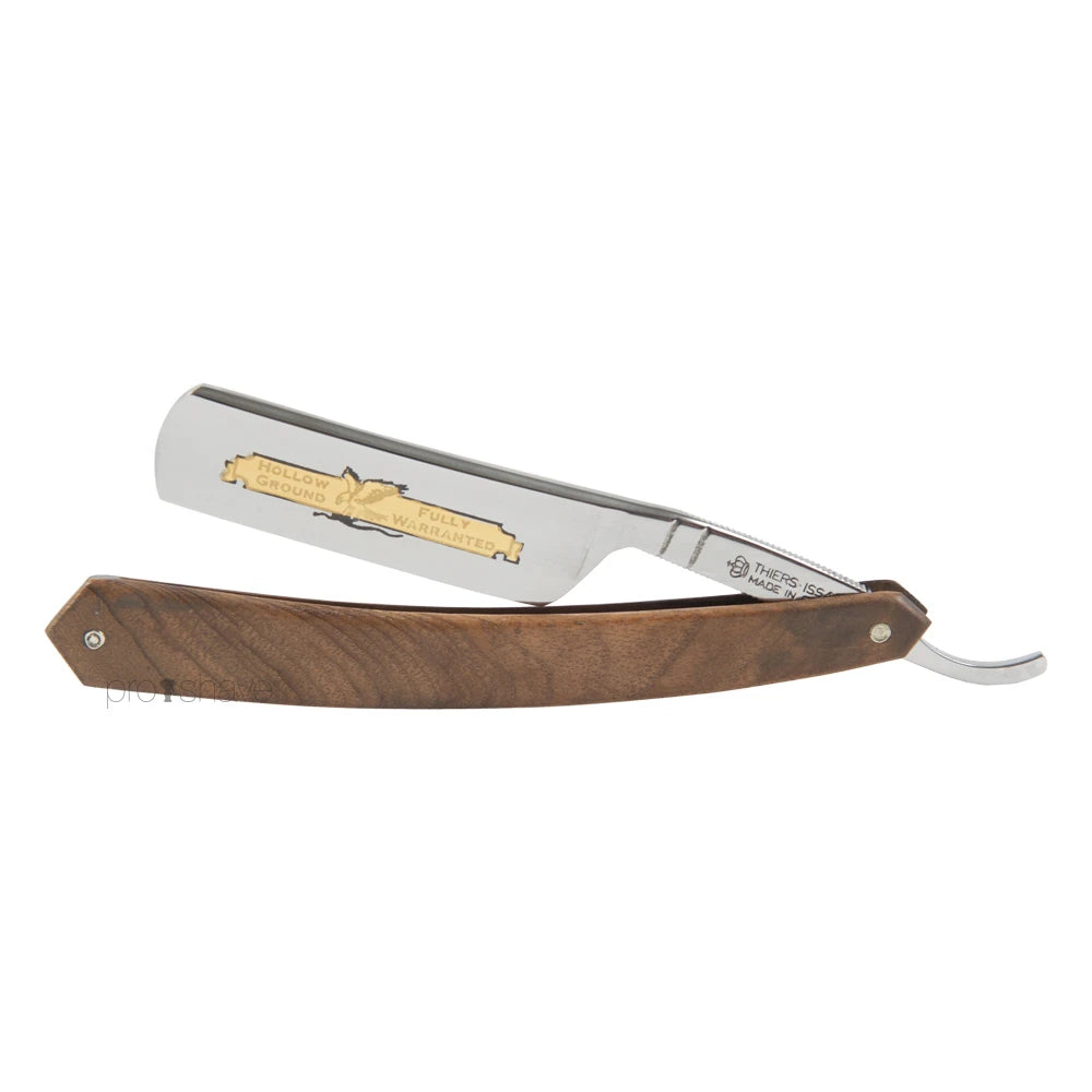 Thiers-issard Straight Razor      Round Nose  Eagle  Valnøddetræ